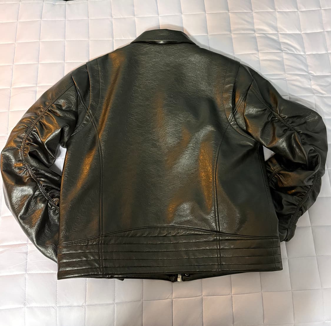 파프롬왓 퍼커링 레더 자켓 2사이즈 상품이미지3