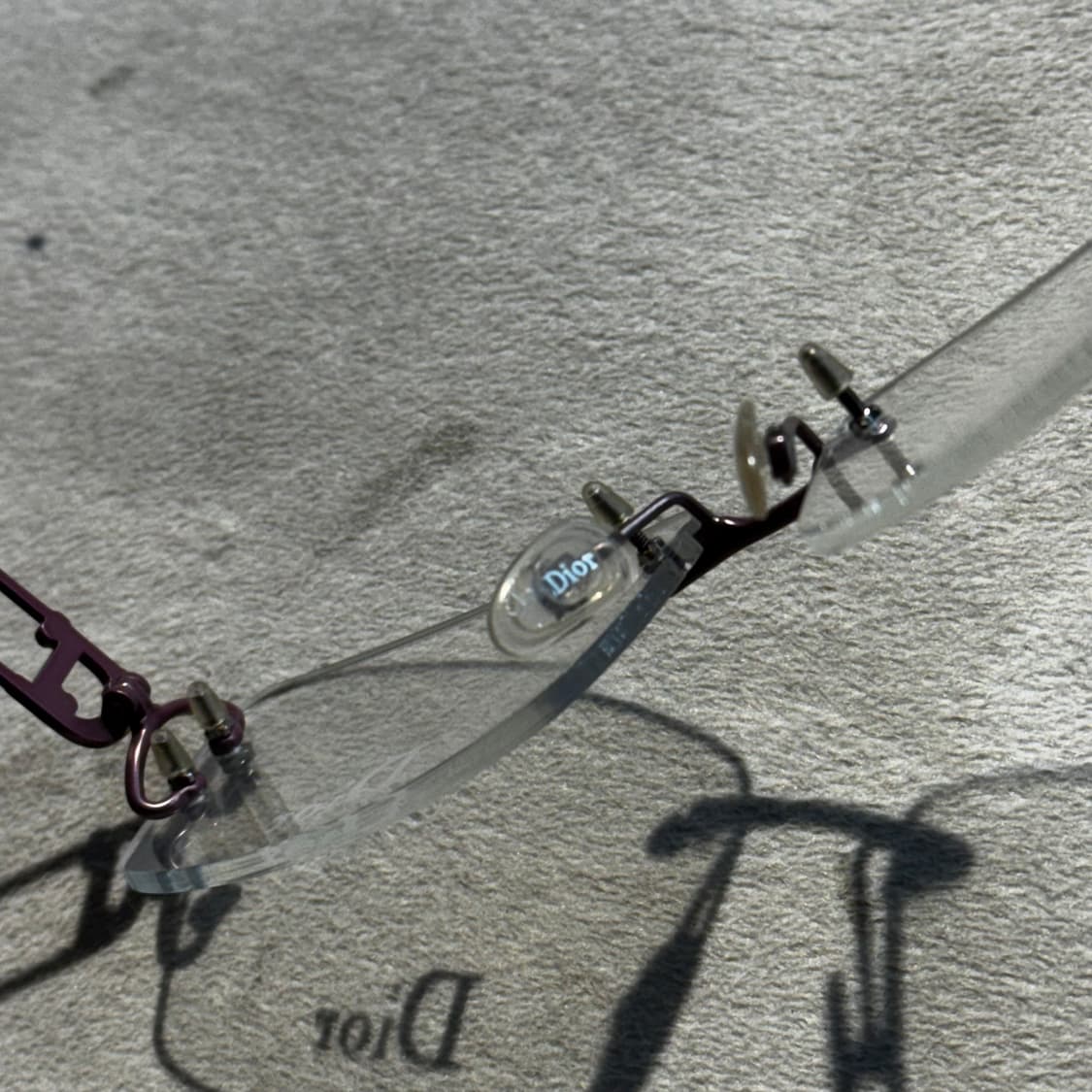 Dior 디올 무테 안경 크리스탈 (OS) 긱시크 y2k 상품이미지8