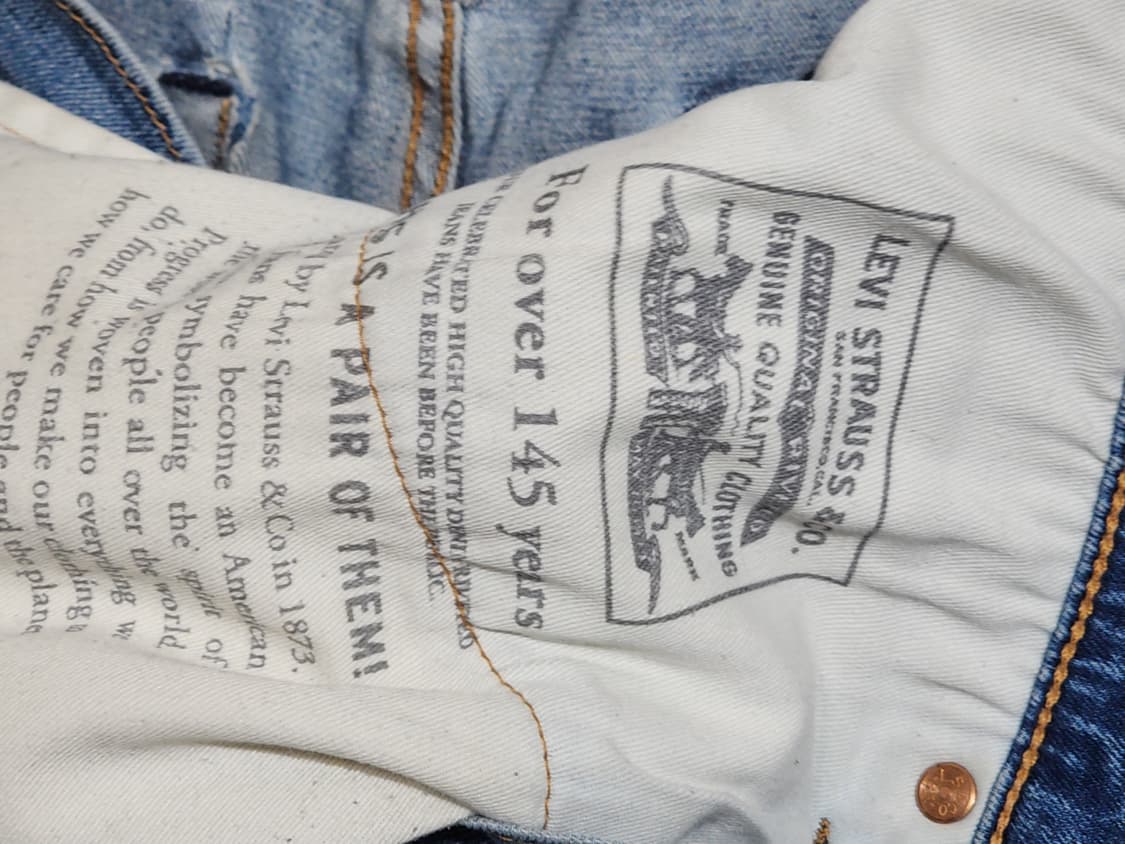 (33) 리바이스 502 청바지 연청 스판 데님팬츠 145주년판  상품이미지4