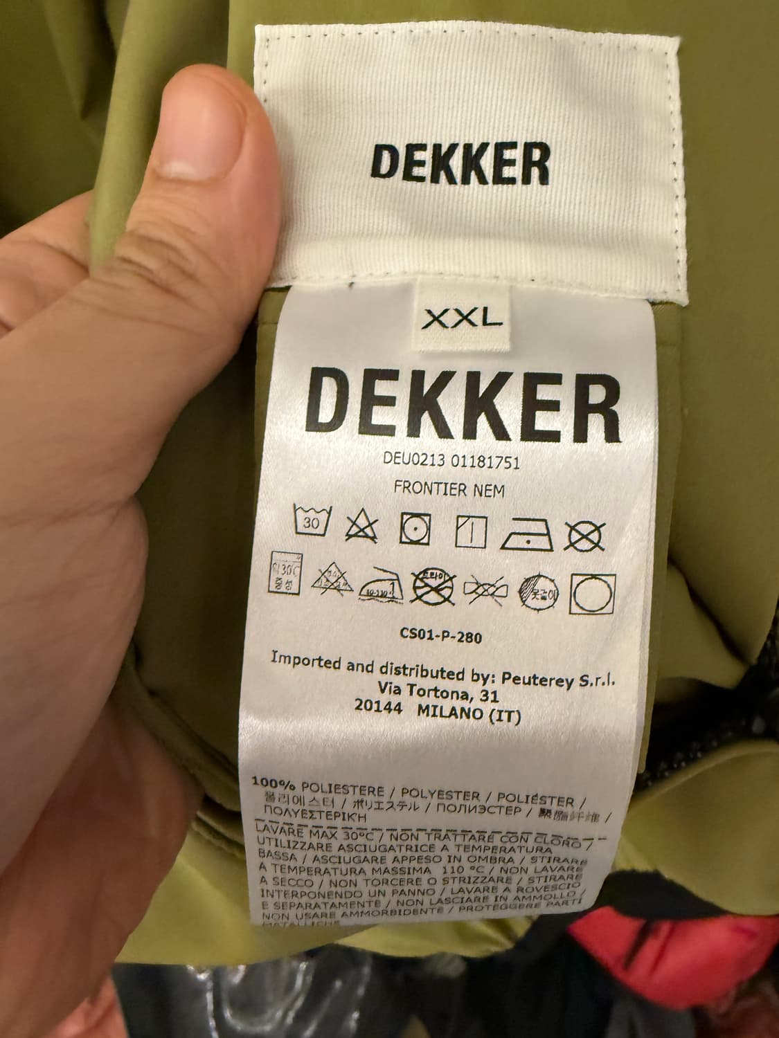 Dekker 데커 이태리 후드 자켓 XXL 올리브 상품이미지4