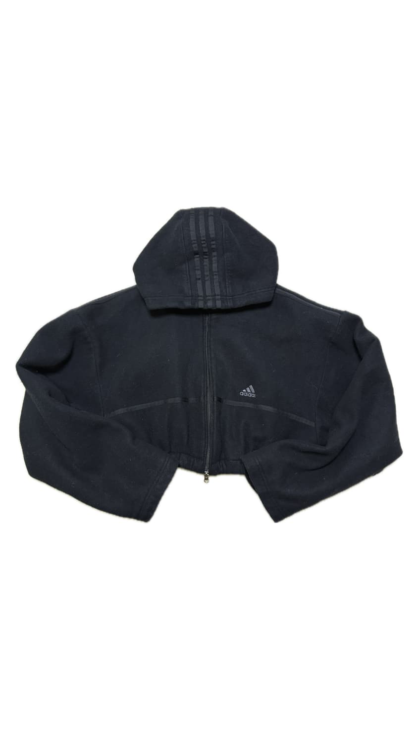 Adidas Navy Padded Cropped Hood Jumper 상품이미지1