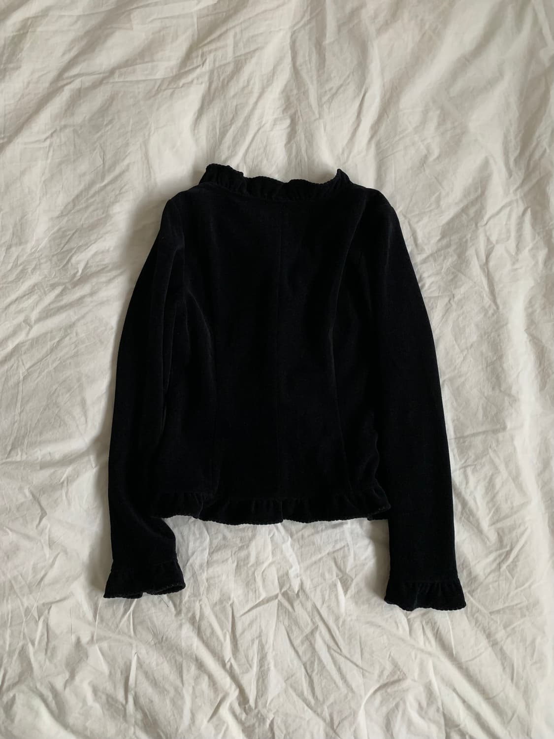 벨벳 프릴 가디건 상품이미지5