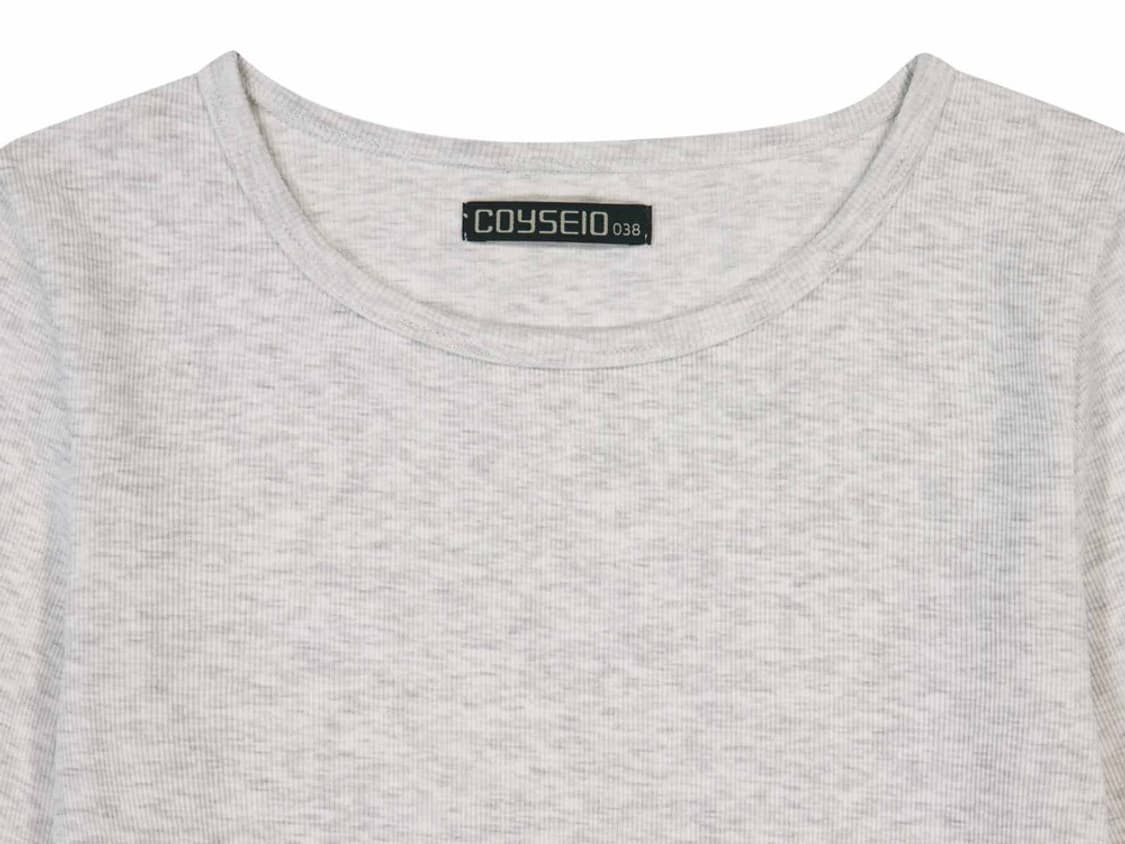 코이세이오 038 카프리 슬리브 화이트 멜란지 상품이미지2