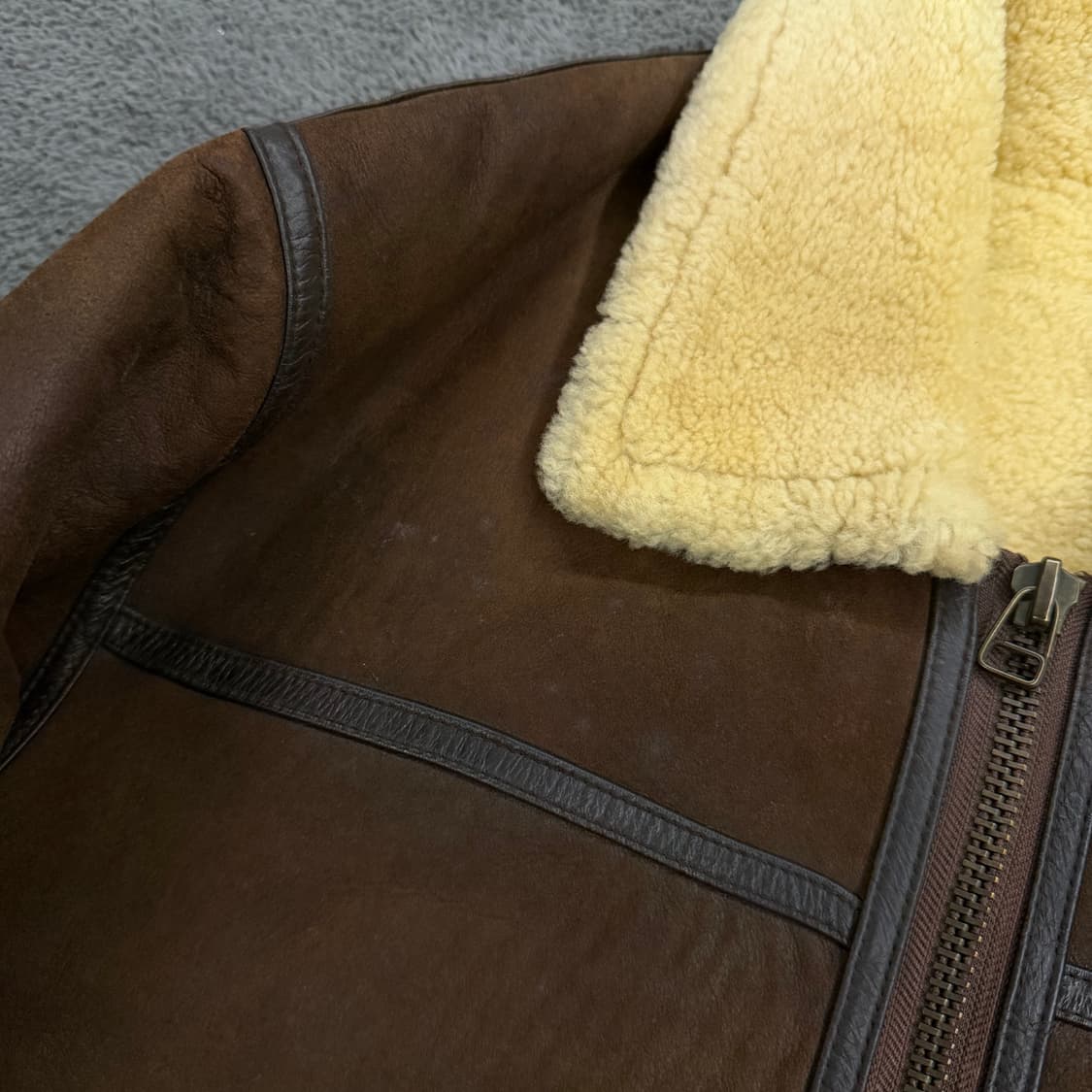 [ 100 ] 90s 빈티지 양가죽 무스탕 자켓 상품이미지7