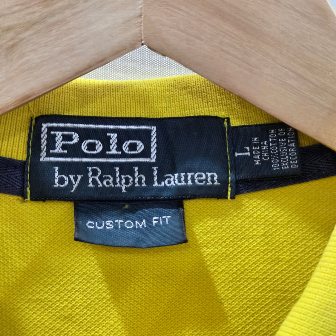 폴로랄프로렌 빅포니 피케 카라 반팔티 옐로우 L  상품이미지3