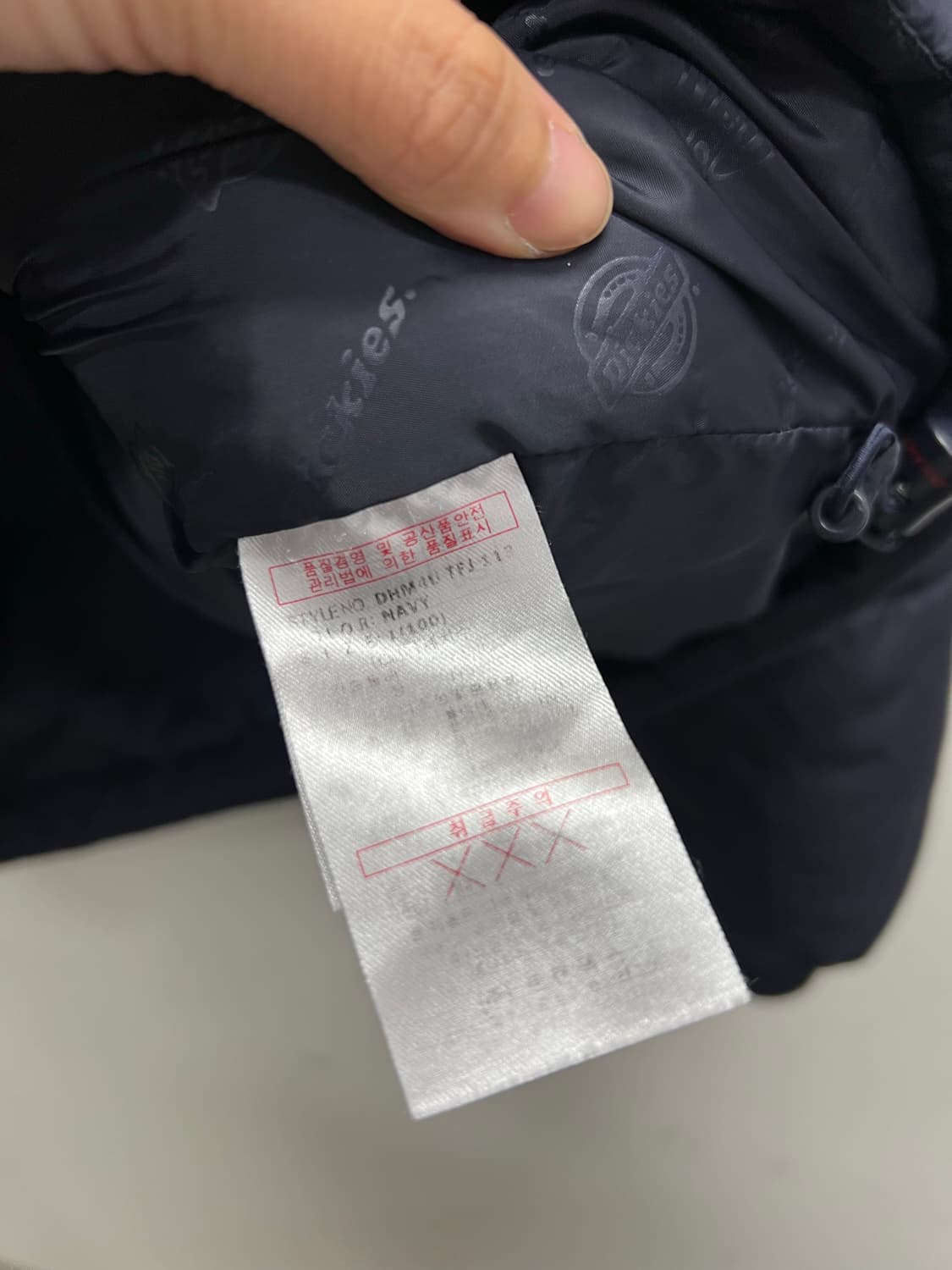 디키즈 올드스쿨 숏패딩 다크네이비 상품이미지6