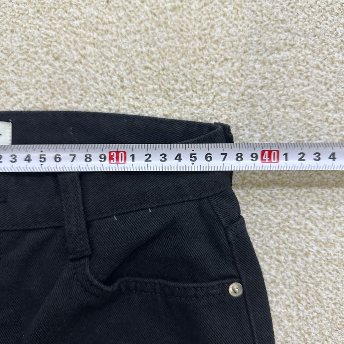 L 헤인트 블랙 데님 팬츠 0316D  상품이미지6