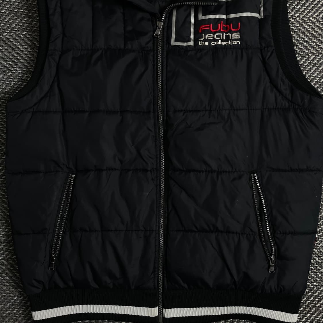 00s 후부 y2k 빈티지 빅로고 경량 다운 베스트y 2998 상품이미지4