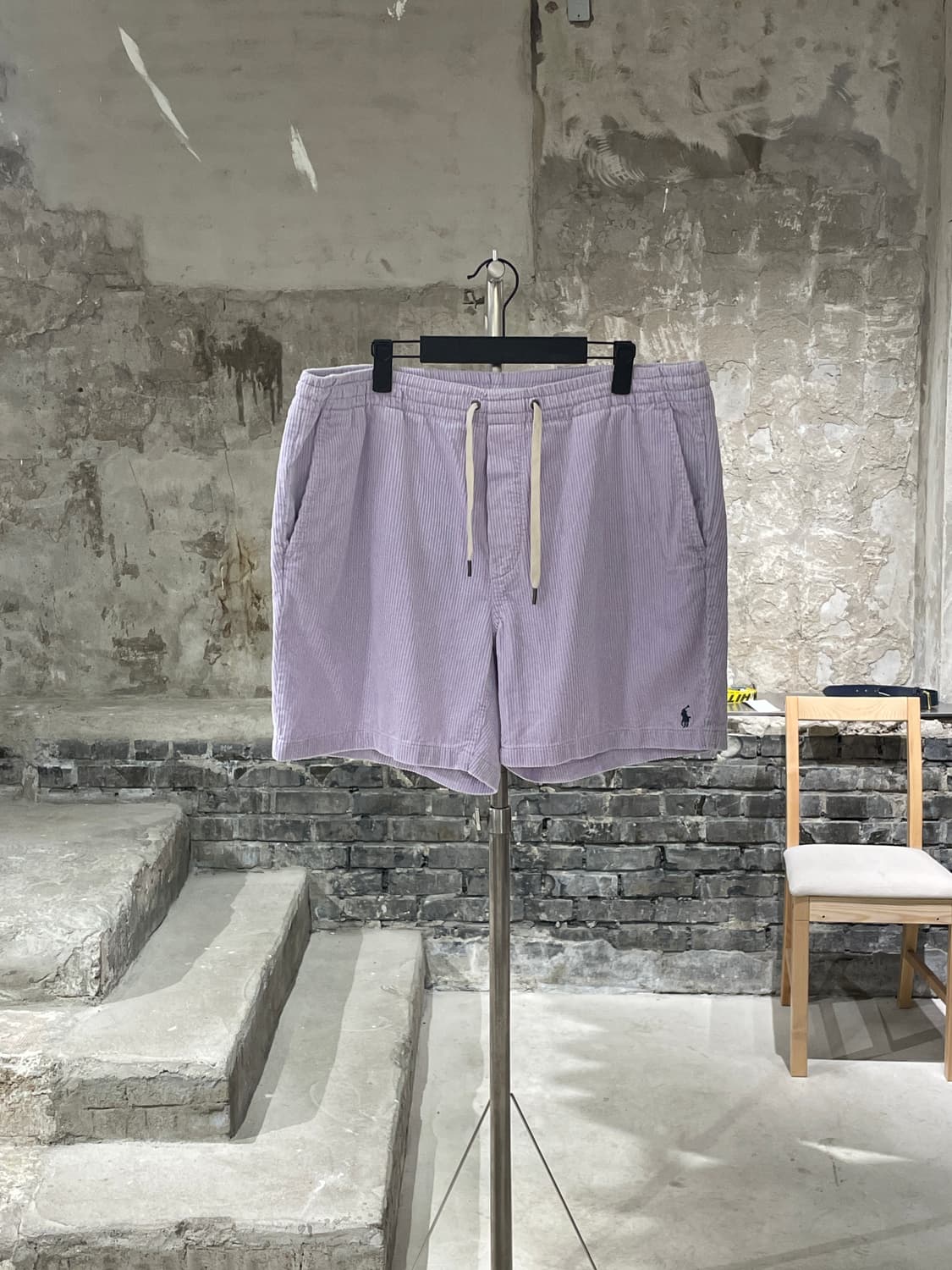 폴로 랄프로렌 라벤더 클래식 핏 코듀로이 스트링 하프 팬츠 상품이미지1