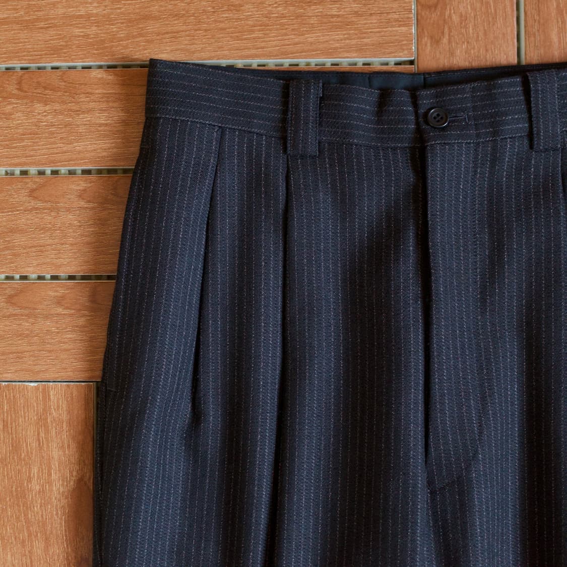 Vintage striped two-tuck wool trouser 상품이미지4