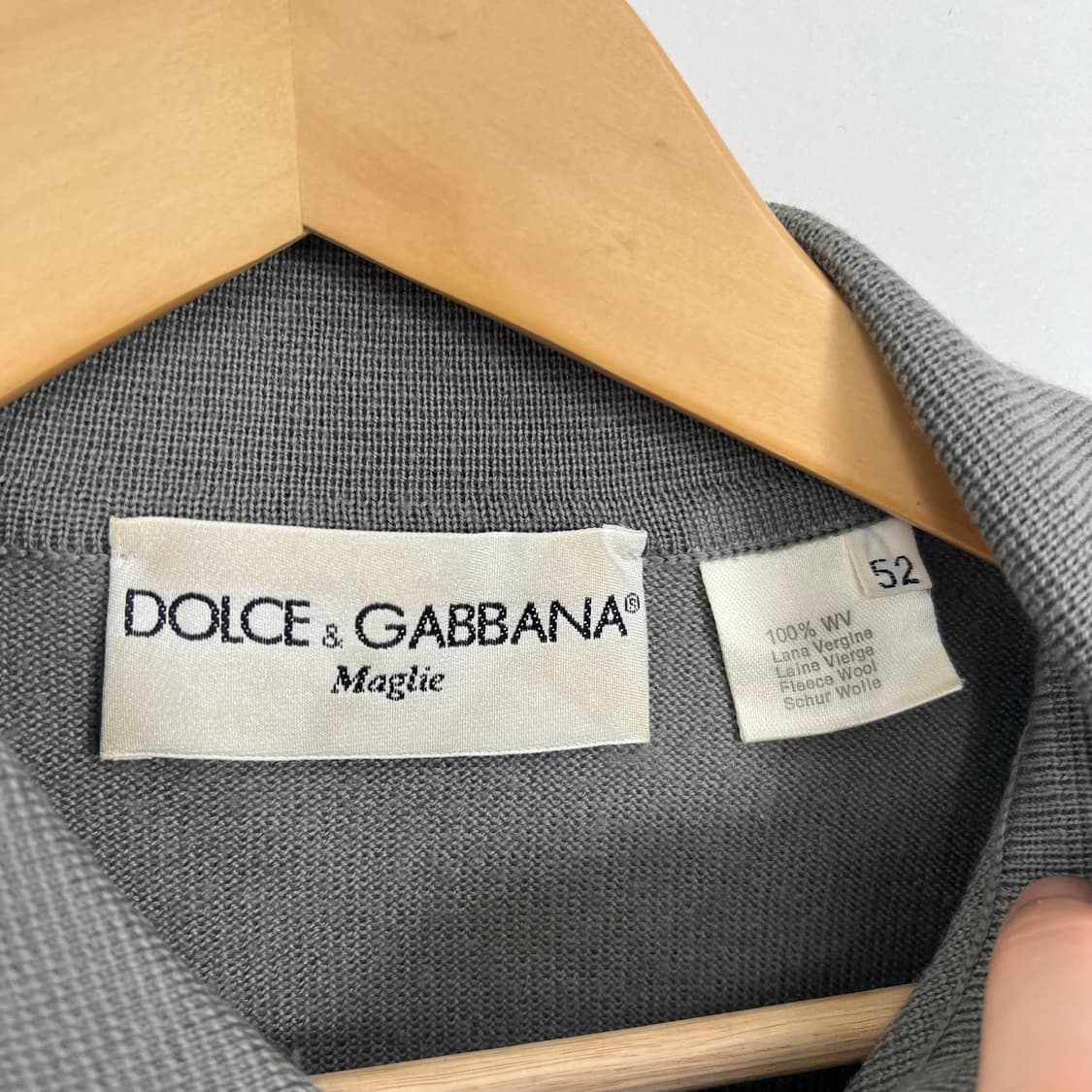 2000s DnG 돌체앤가바나 디스트레스드 카라 니트 상품이미지7