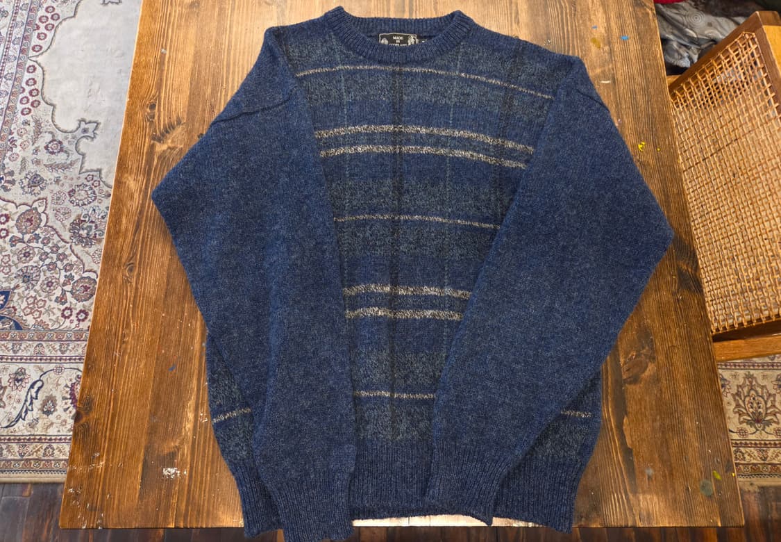 스코틀랜드 메이드 셔틀랜드울 니트 상품이미지1