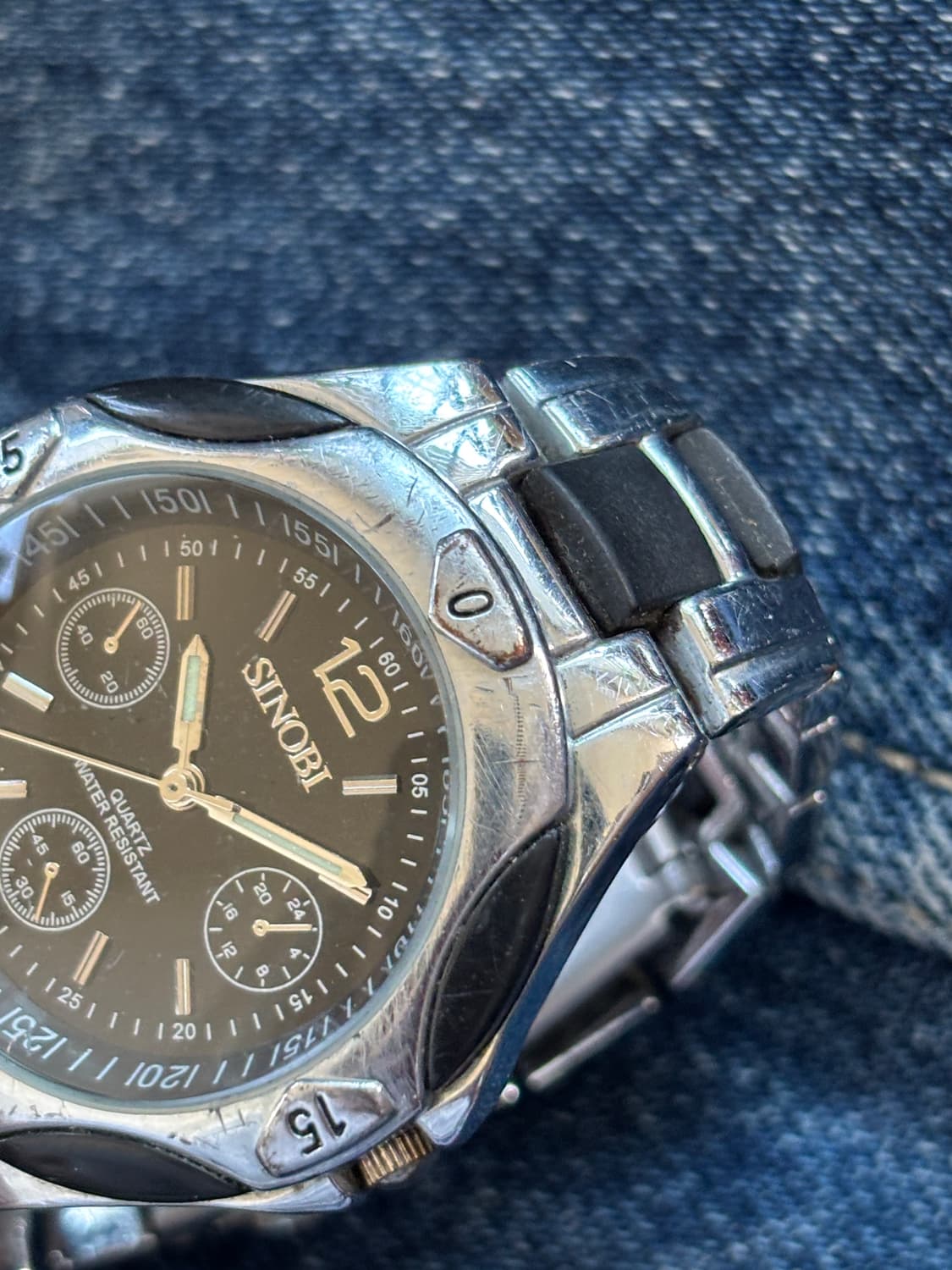 vintage sinobi metal watch steel 상품이미지9