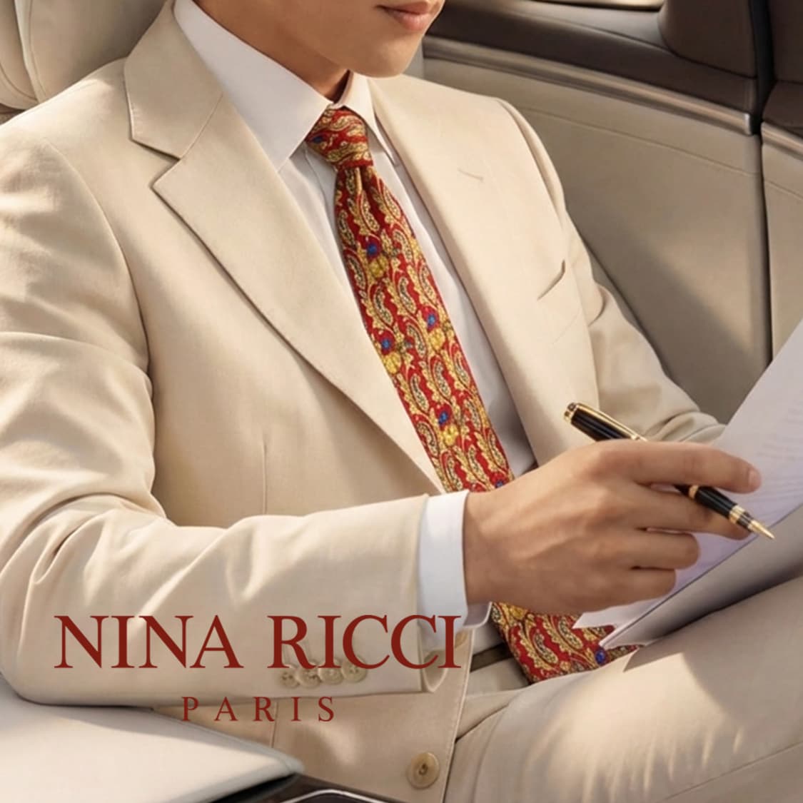 니나리치 레드 페이즐리 플라워 넥타이 9.9cm A+등급 K2338
 상품이미지1