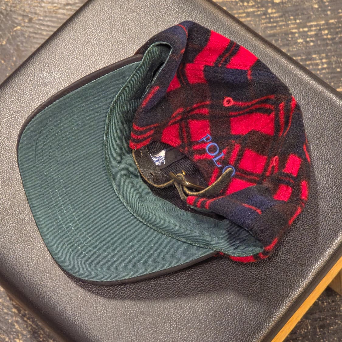 폴로 랄프로렌 레드 체크 볼캡 모자 상품이미지5