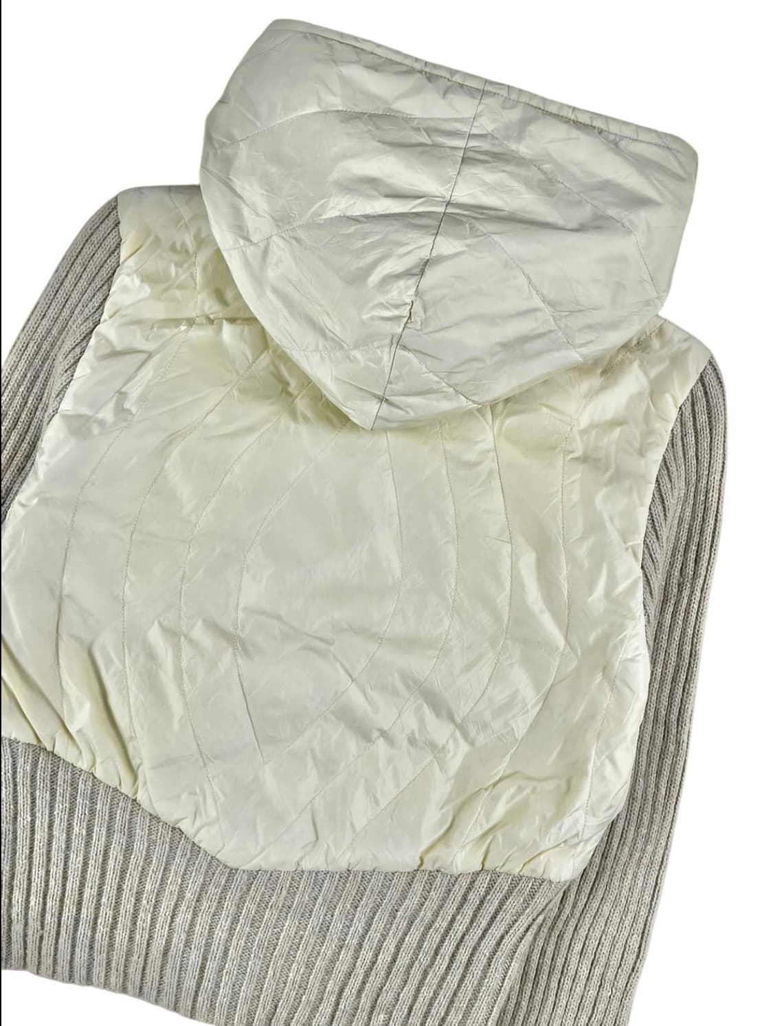 Verseau 빈티지 패딩 니트 집업 후드 상품이미지7