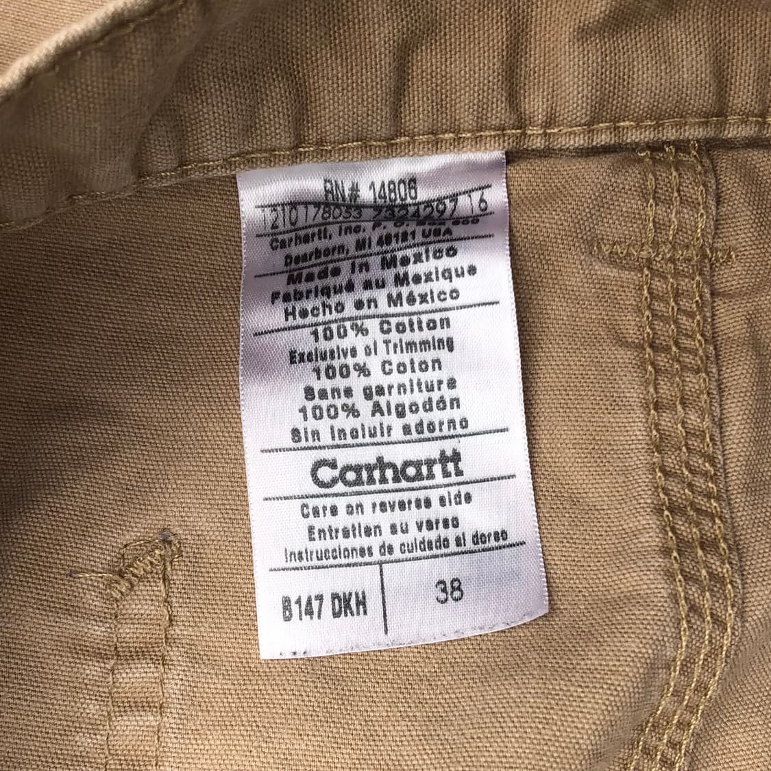 칼하트 카펜터 쇼츠 반바지 38 (B147 DKH) 상품이미지3
