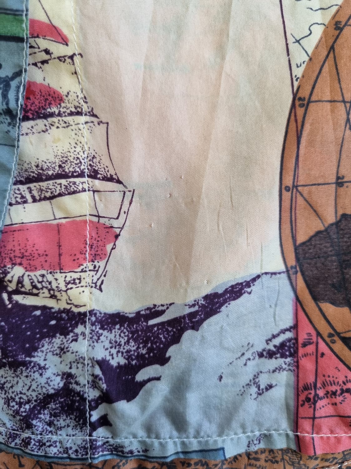 WHITBY 실크 100 빈티지 패턴 반팔 셔츠 1449 상품이미지8