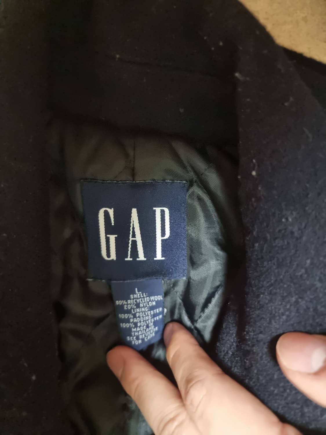 올드갭 갭 gap 네이비 나발 10 버튼 피코트 L 상품이미지6