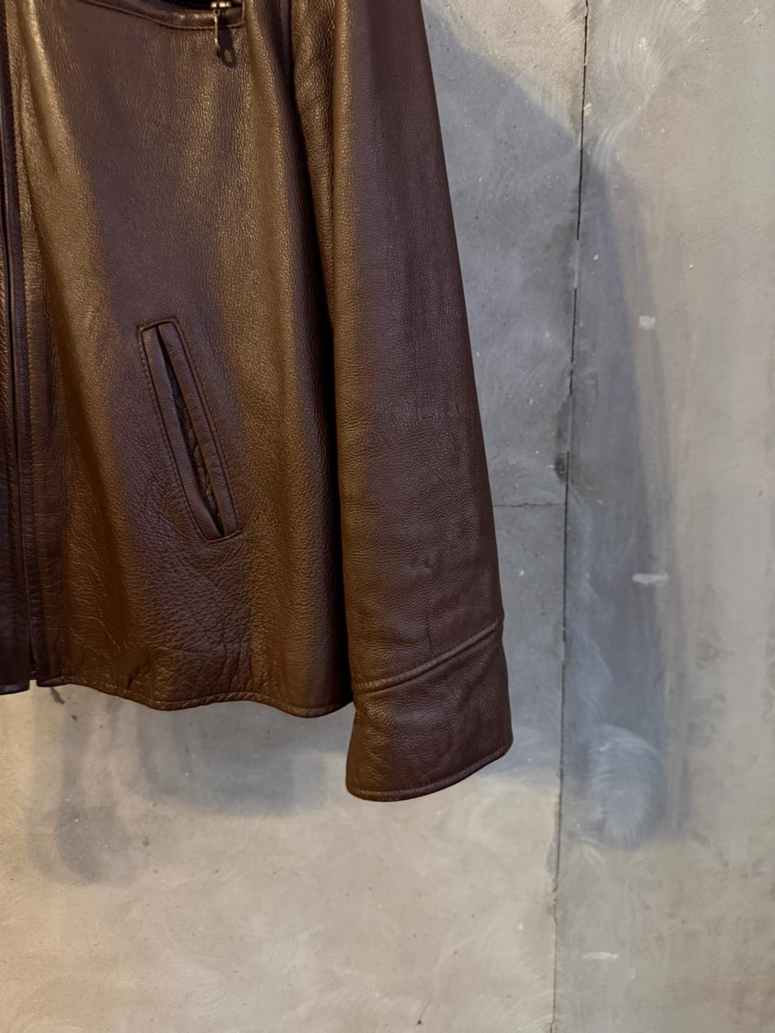 COLEBROOK&CO 싱글 라이더 레더 자켓 100 상품이미지6