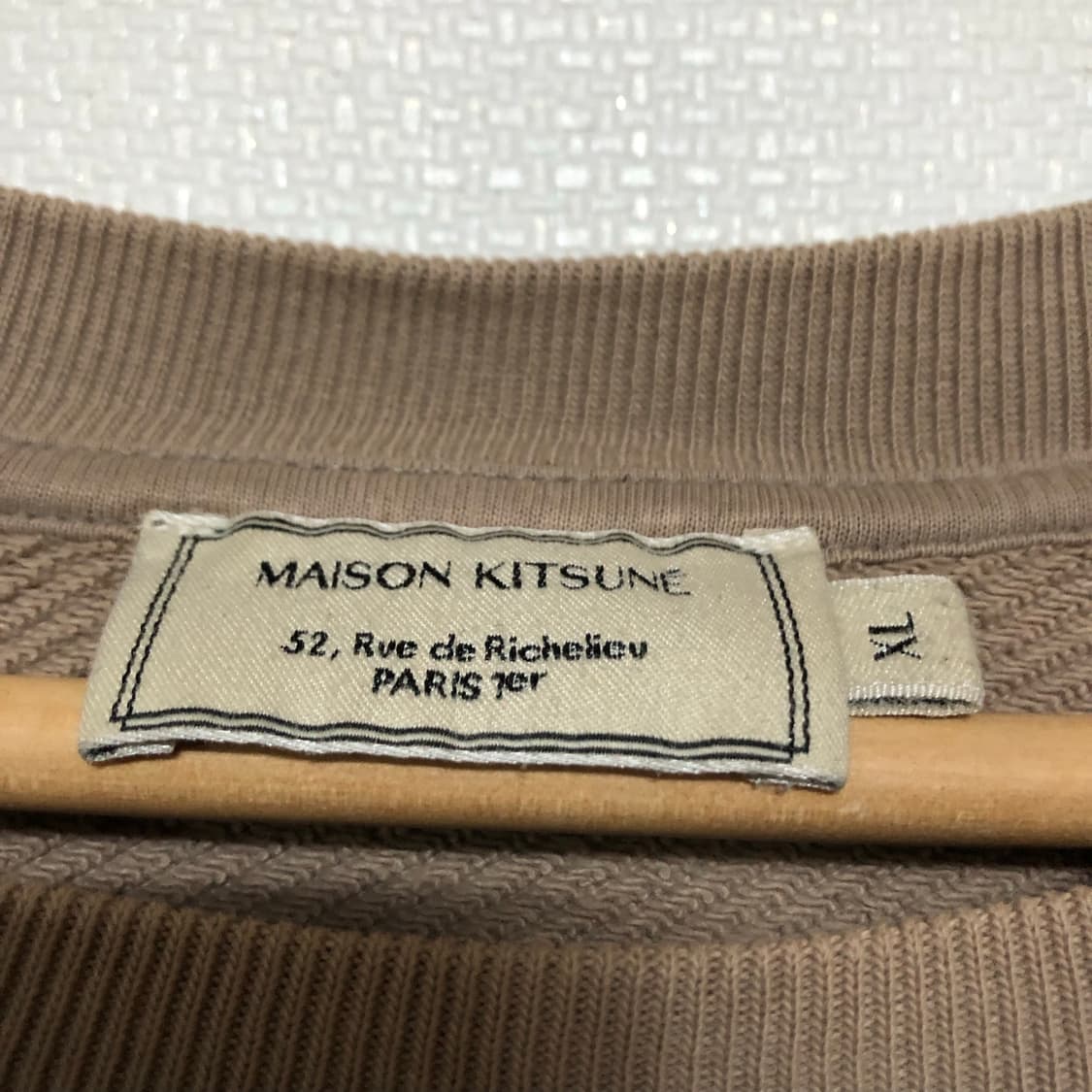 메종키츠네 맨투맨 남성용 티셔츠 폭스로고 상품이미지4