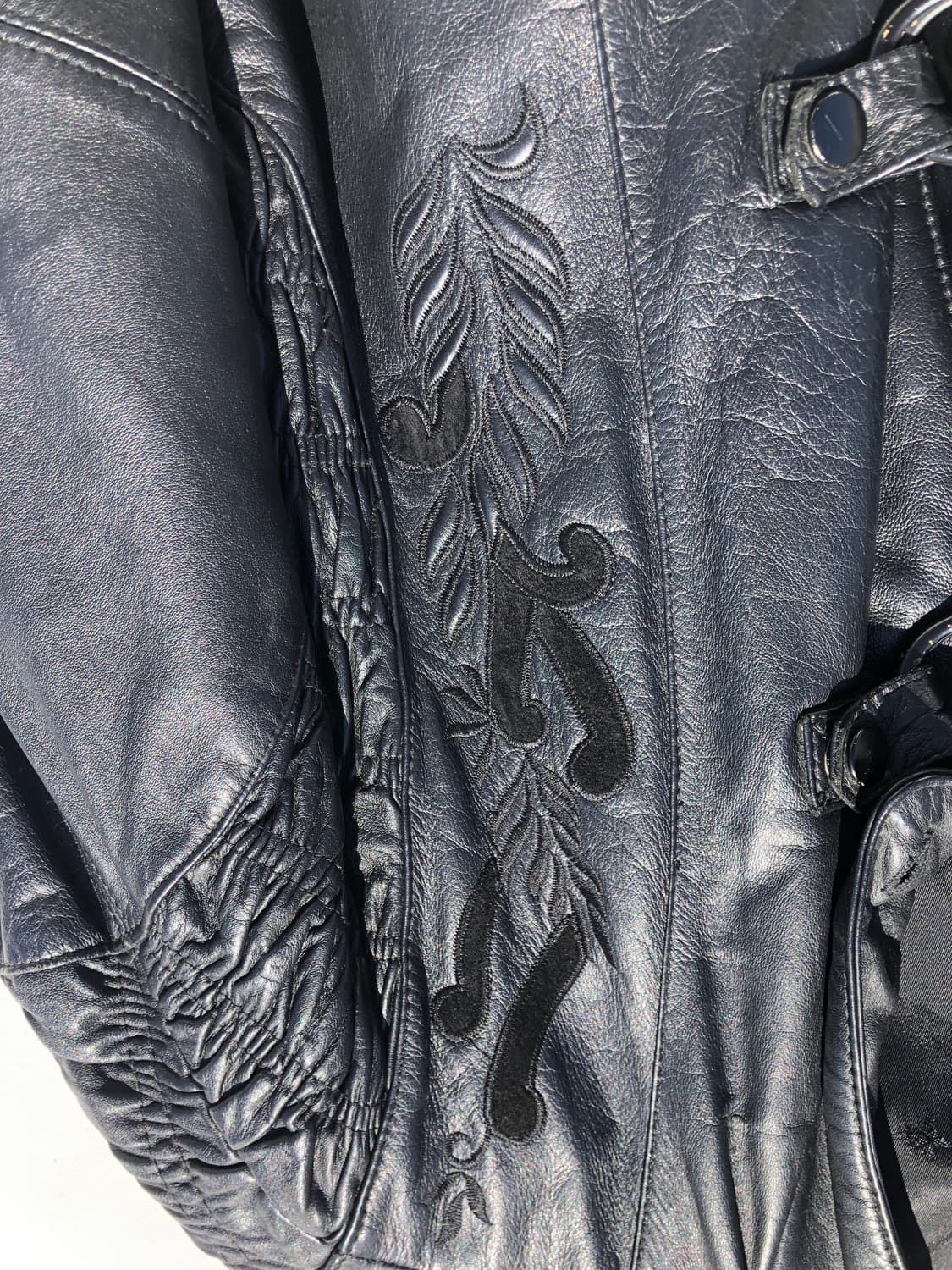 빈티지 램스킨 차이나 카라 가죽 자켓 상품이미지9