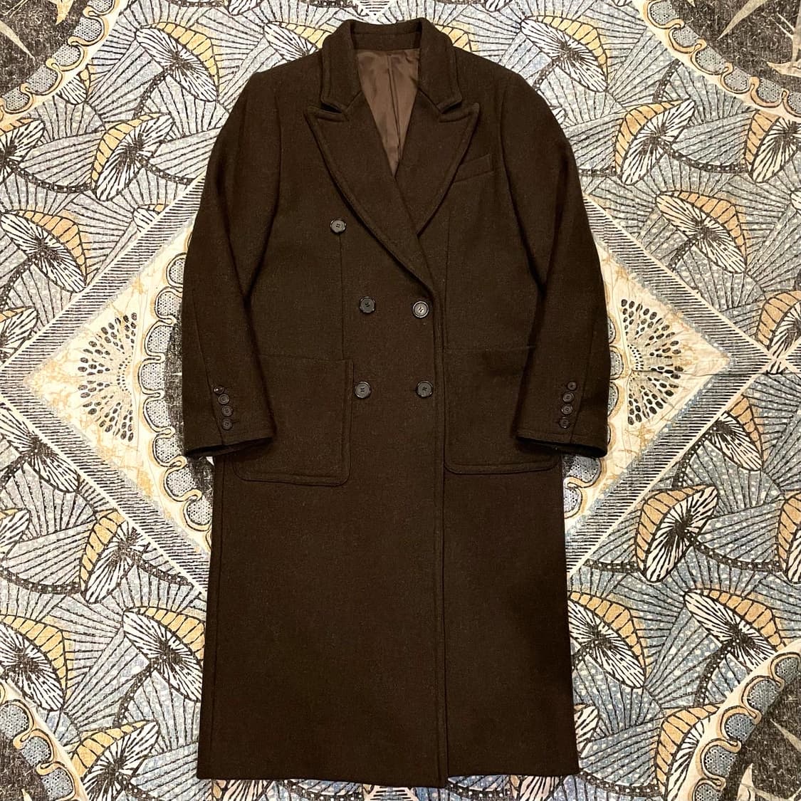 그로브 브라운 롱 코트(Free) 상품이미지1