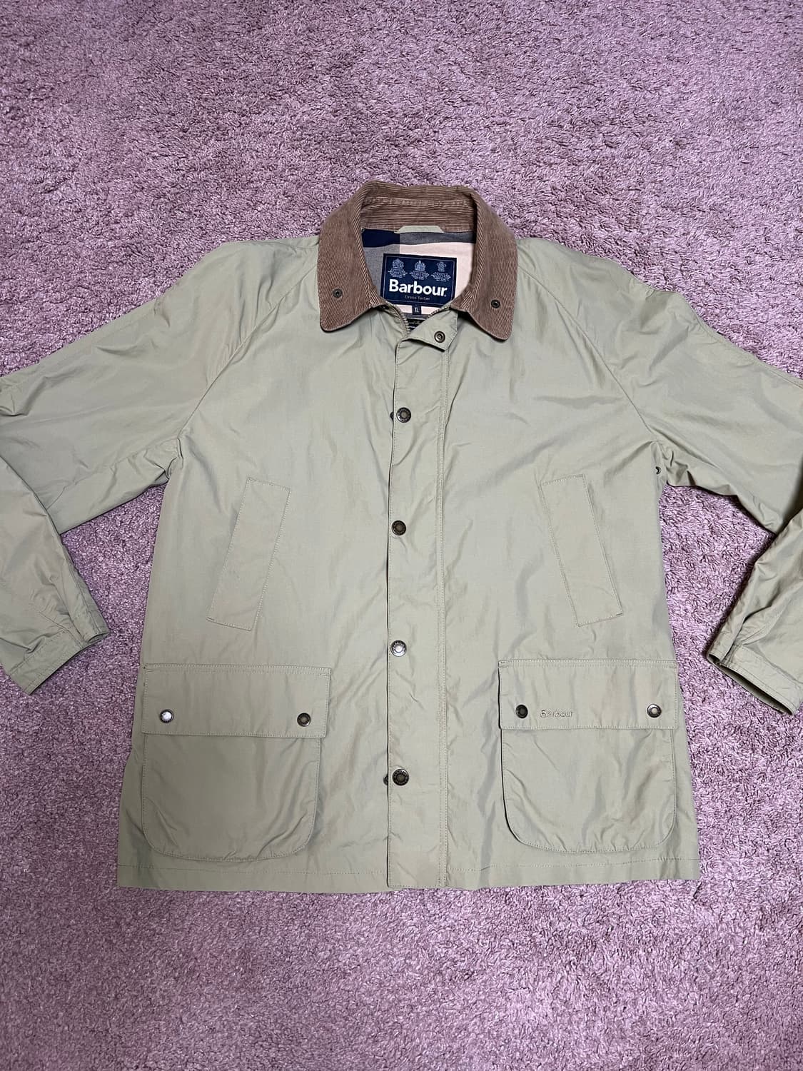 barbour 바버 드레스 타탄 나일론 코팅 자켓 상품이미지1