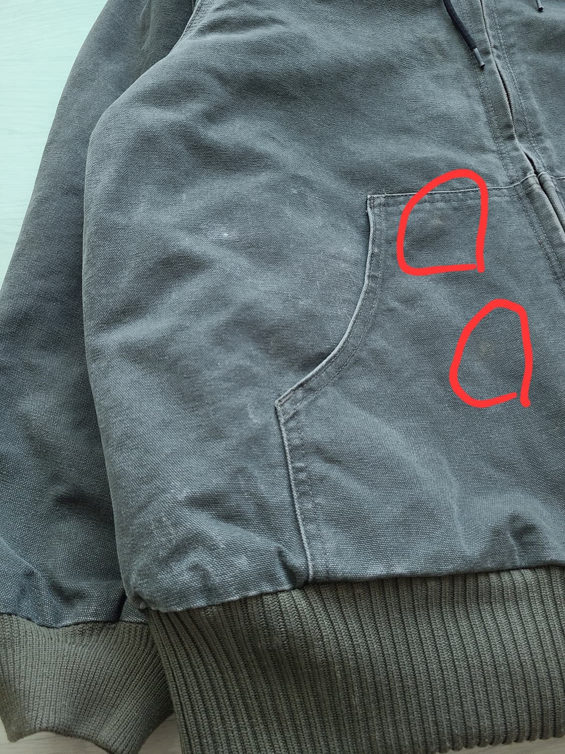 칼하트 j130 mos 모스그린 액티브 자켓 (내용 필독) 상품이미지6