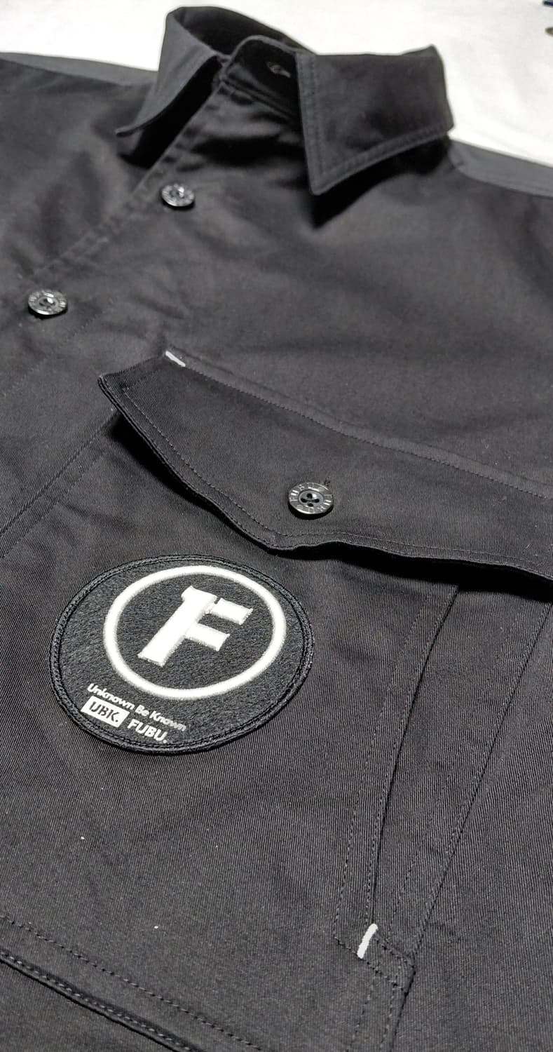 [M] FUBU 푸부 헤리티지 테크니컬 워크 셔츠 (블랙/패치 디테일) 상품이미지7