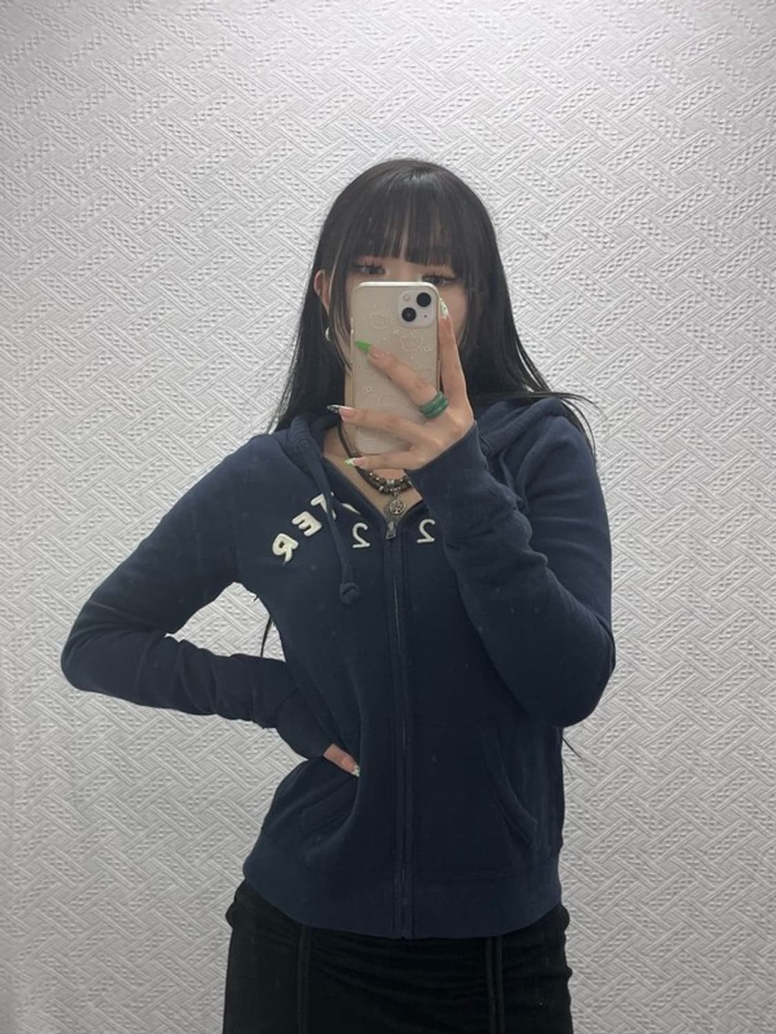 홀리스터 올드스쿨 레트로 빈티지 약기모 후드집업 M C09179 상품이미지2