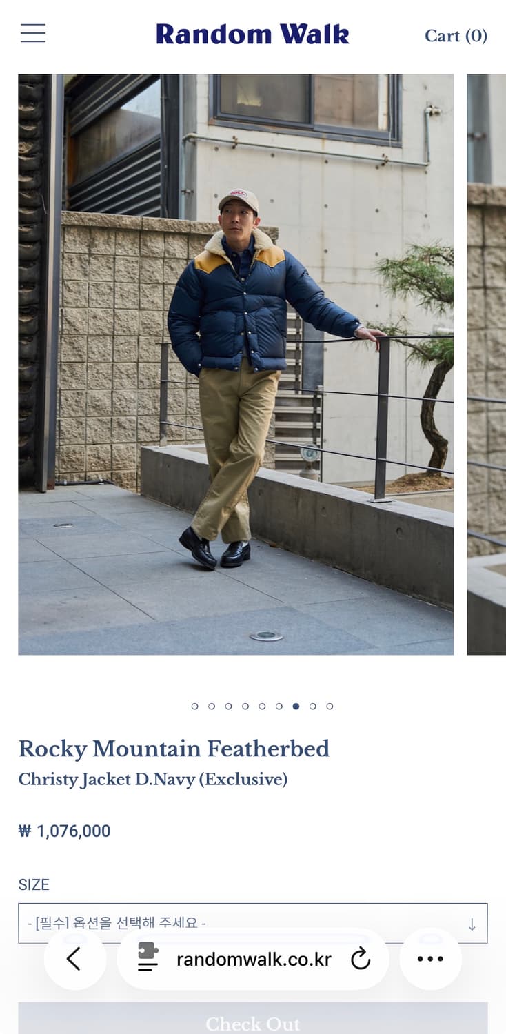 록키마운틴 페더베드 크리스티 자켓 다크네이비 42(랜덤워크 별주) 상품이미지10