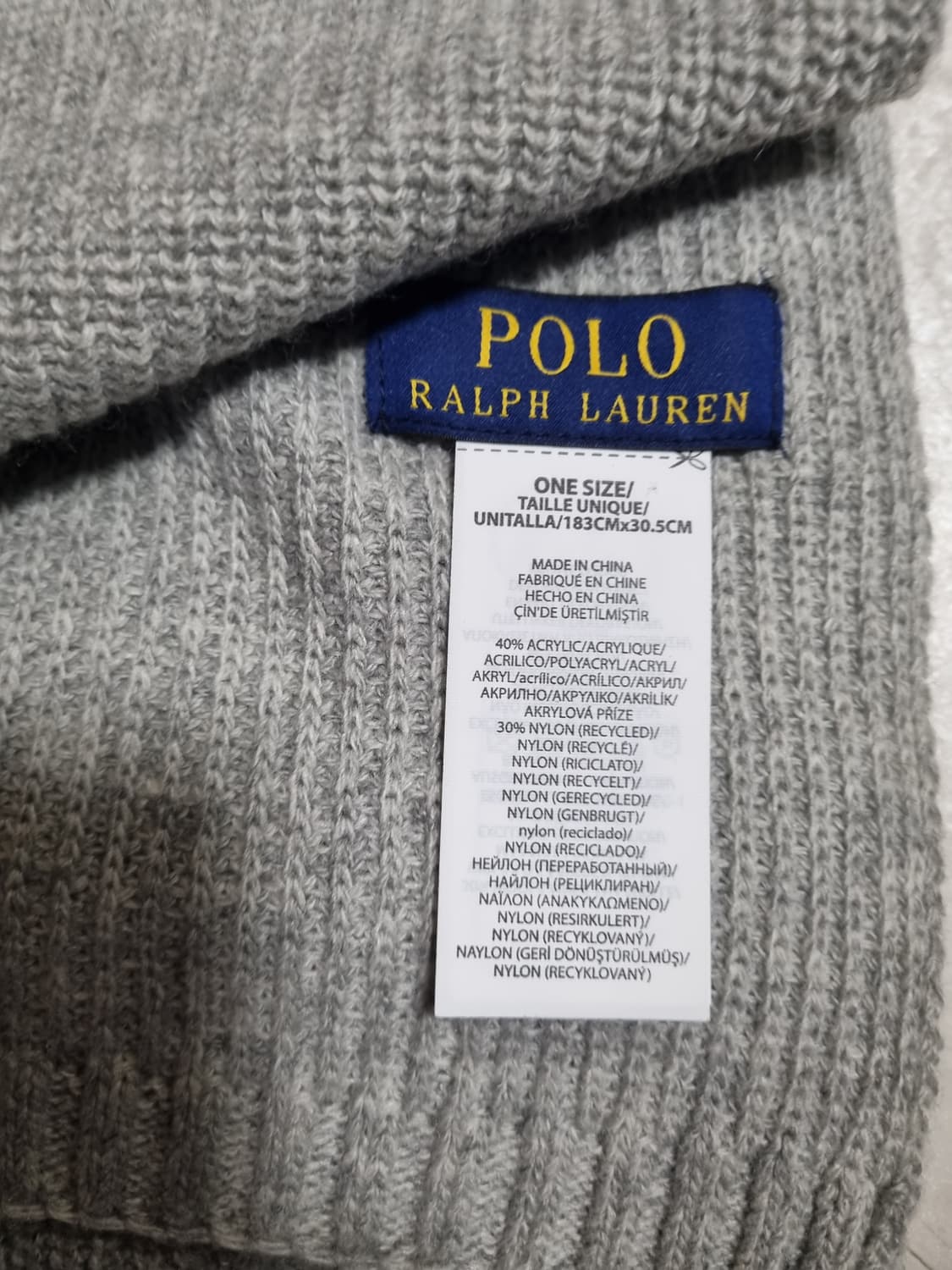 폴로랄프로렌 곰돌이 울 목도리  상품이미지2