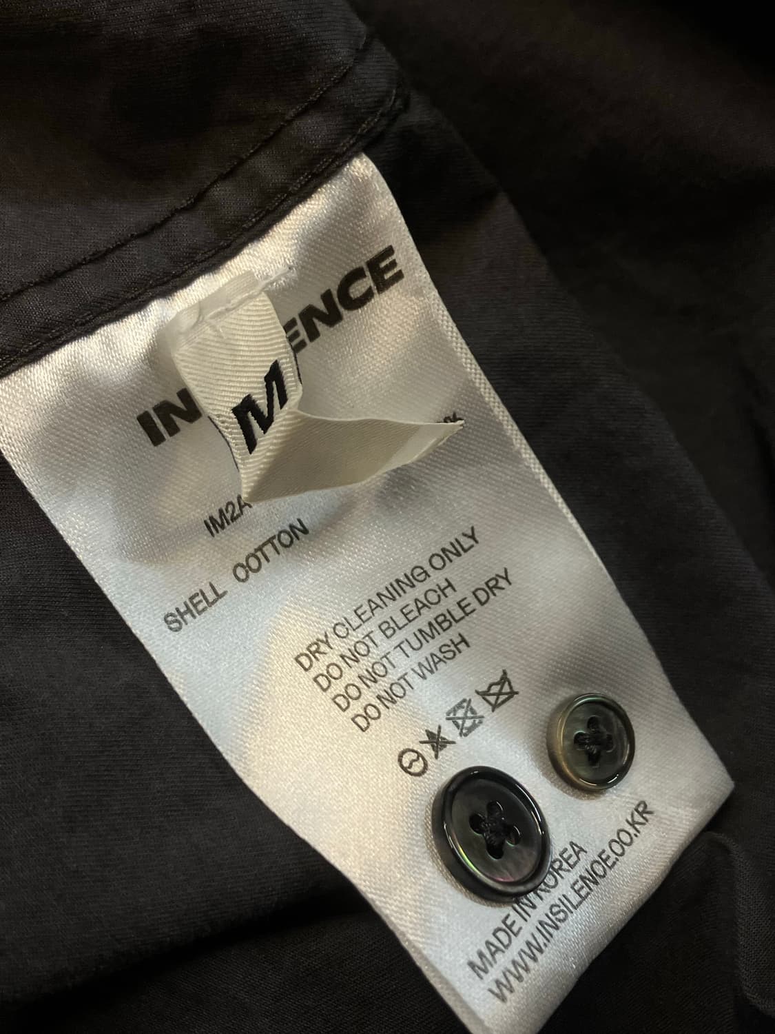 인사일런스 셔츠 차콜 M  #csz2001 상품이미지5