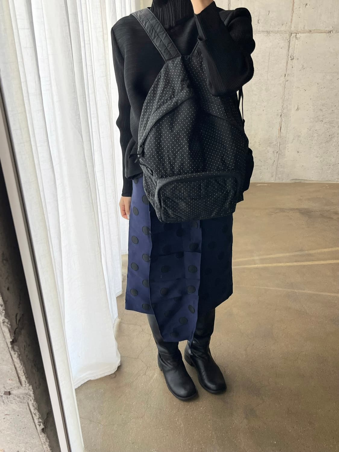 PORTER 포터 도트 백팩 블랙 상품이미지3