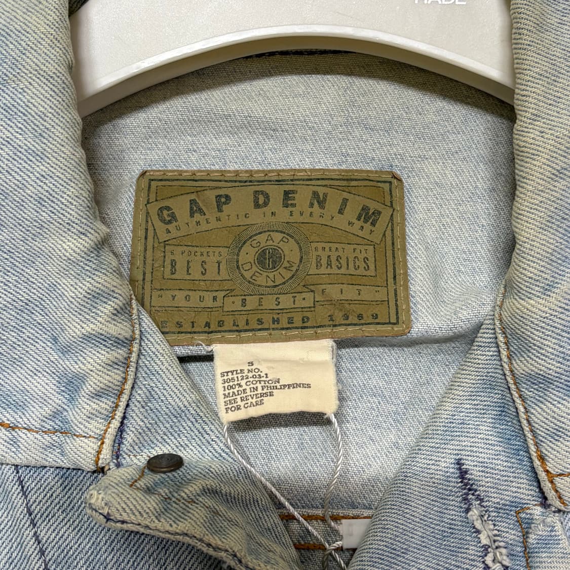 90s gap 올드갭 데님자켓 상품이미지4