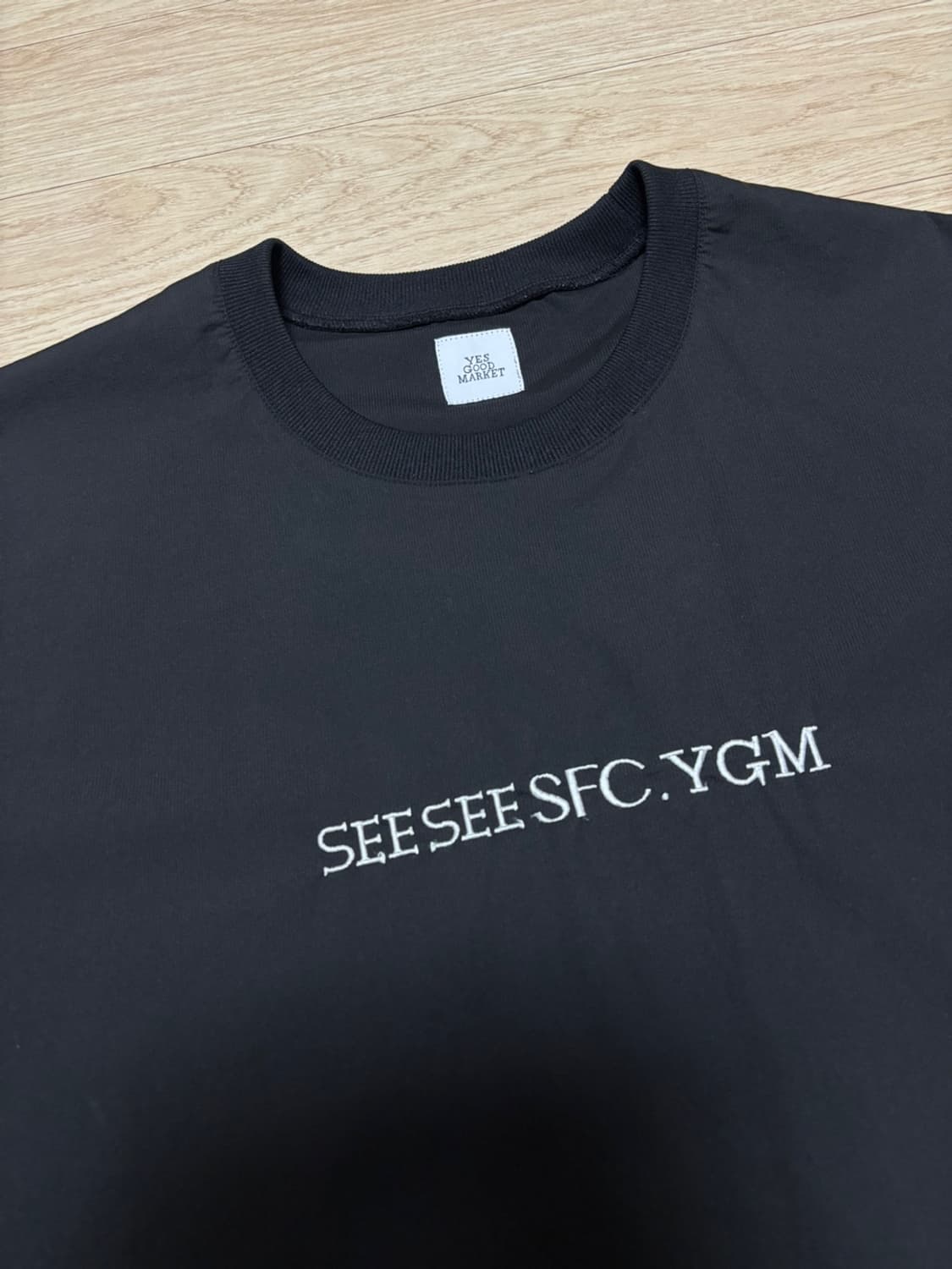 SEESEE x S.F.C x YGM 빅 나일론 크루넥 블랙 XL 상품이미지3
