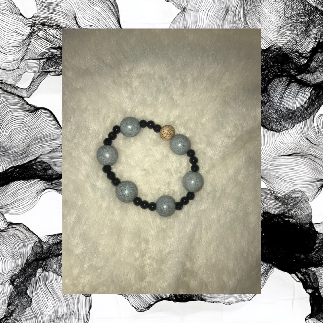 오리엔탈 핸드메이드 빈티지 팔찌 동양풍 악세사리 블랙 상품이미지1