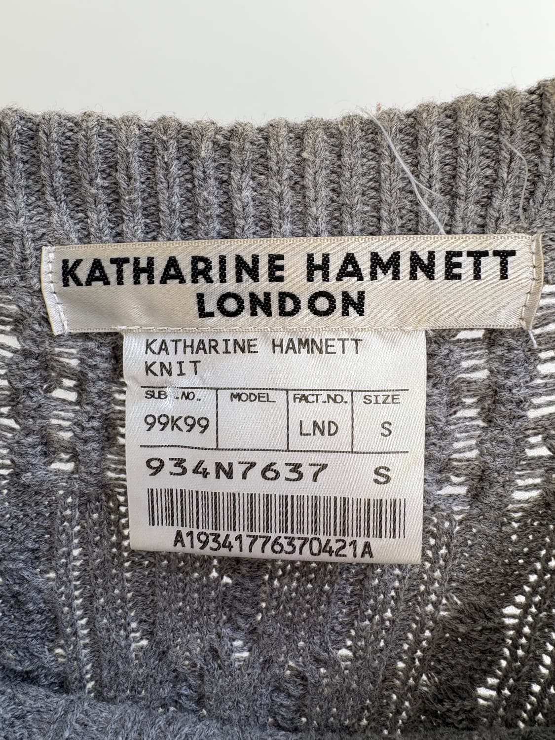 KATHARINE HAMNETT LONDON 니트 상품이미지6