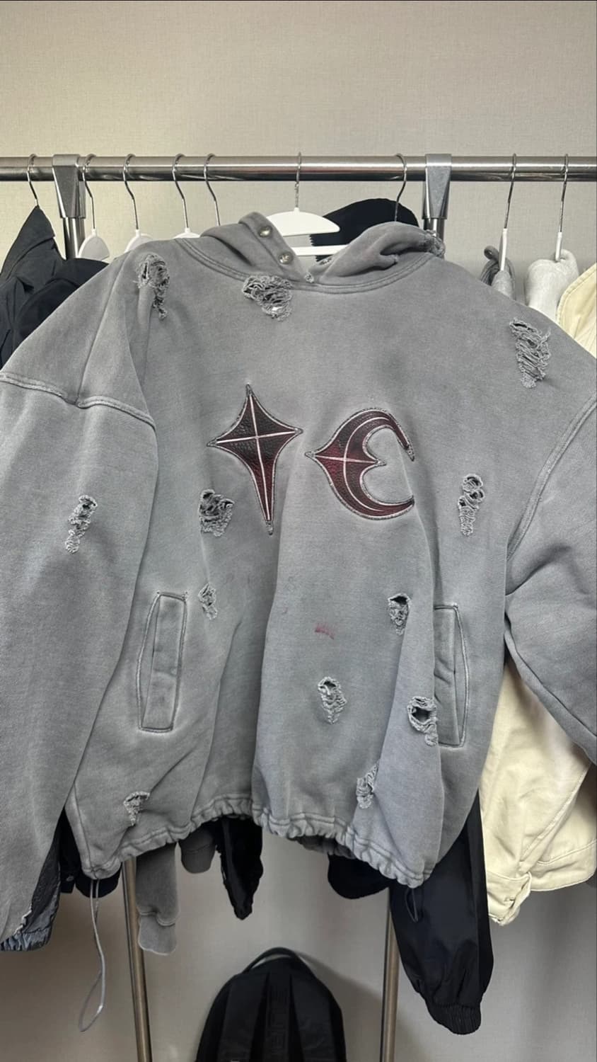 떠그클럽 락 후드 그레이 상품이미지1