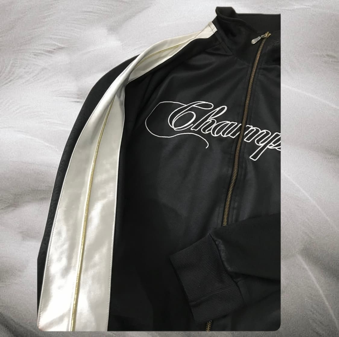 vtg Champion 스포티 져지 집업 상품이미지3