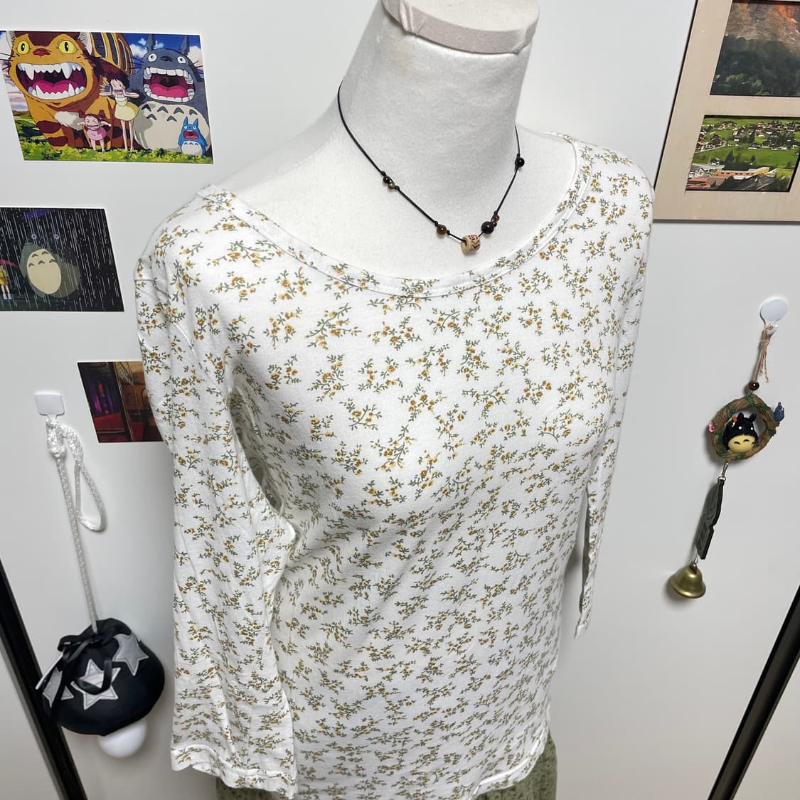 모리걸 노랑 잔꽃 이너티 #모리걸 #슬리브 #이너티 상품이미지4