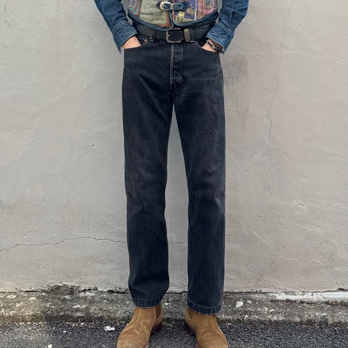 90년대 미국 리바이스 501 흑청 상품이미지2