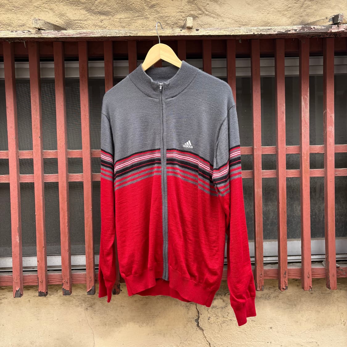 아디다스 멀티 스트라이프 집업 스웨터 상품이미지1
