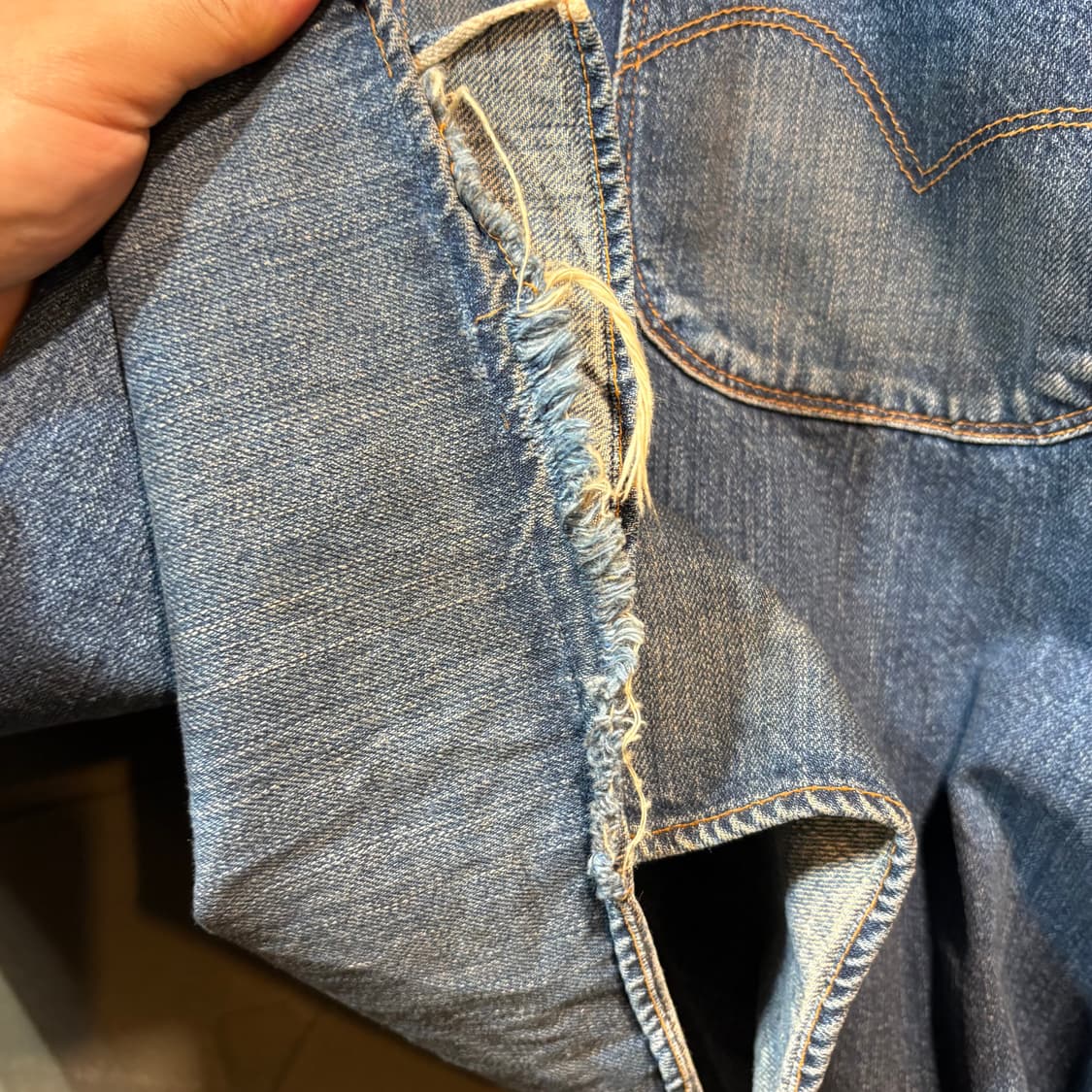 [M] LEVI's 리바이스 LVC 빈티지 풀오버 데님 셔츠 상품이미지4