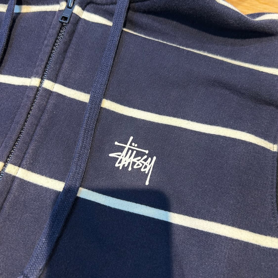Stussy Stripe Zip-Up Hoodie 상품이미지6