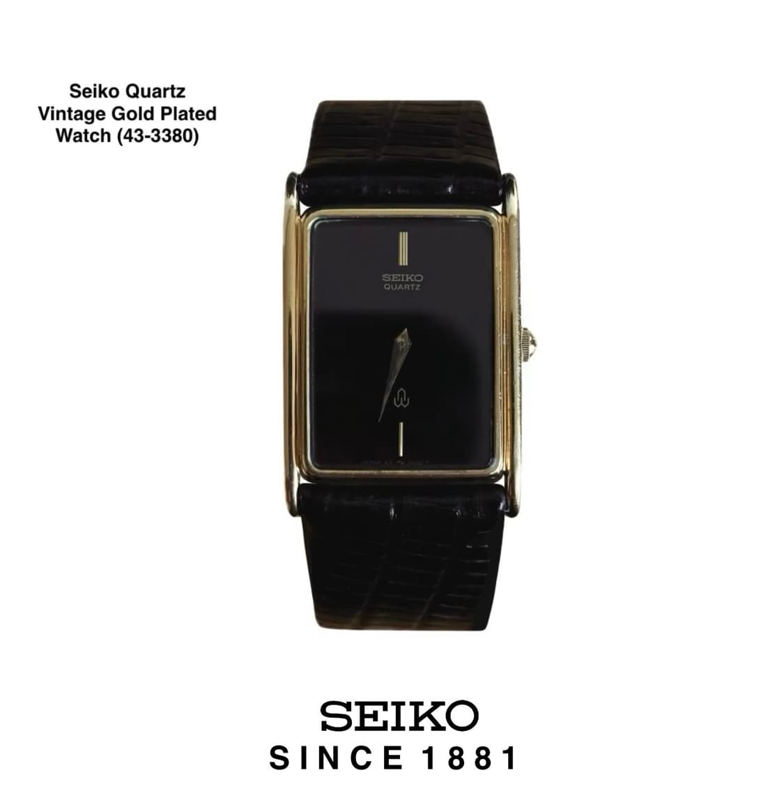 1980s Seiko Tank Gold Plated Quartz Vint 상품이미지2