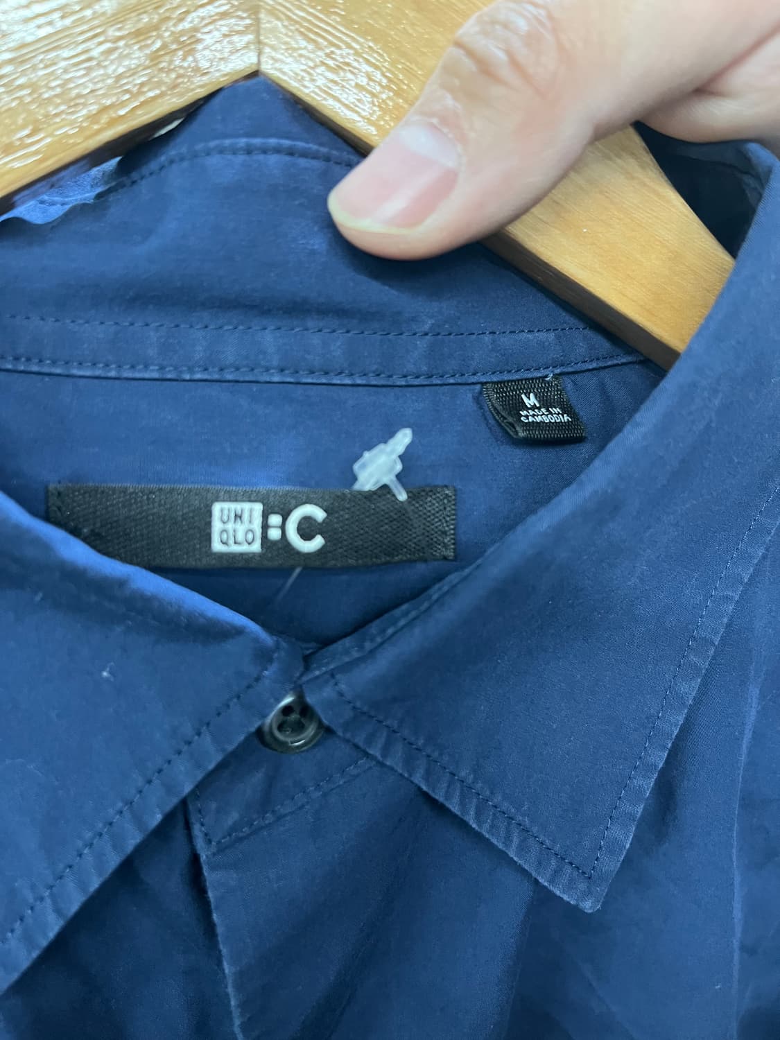 UNIQLO C 유니클로C 네이비 셔츠 M 사이즈 상품이미지3