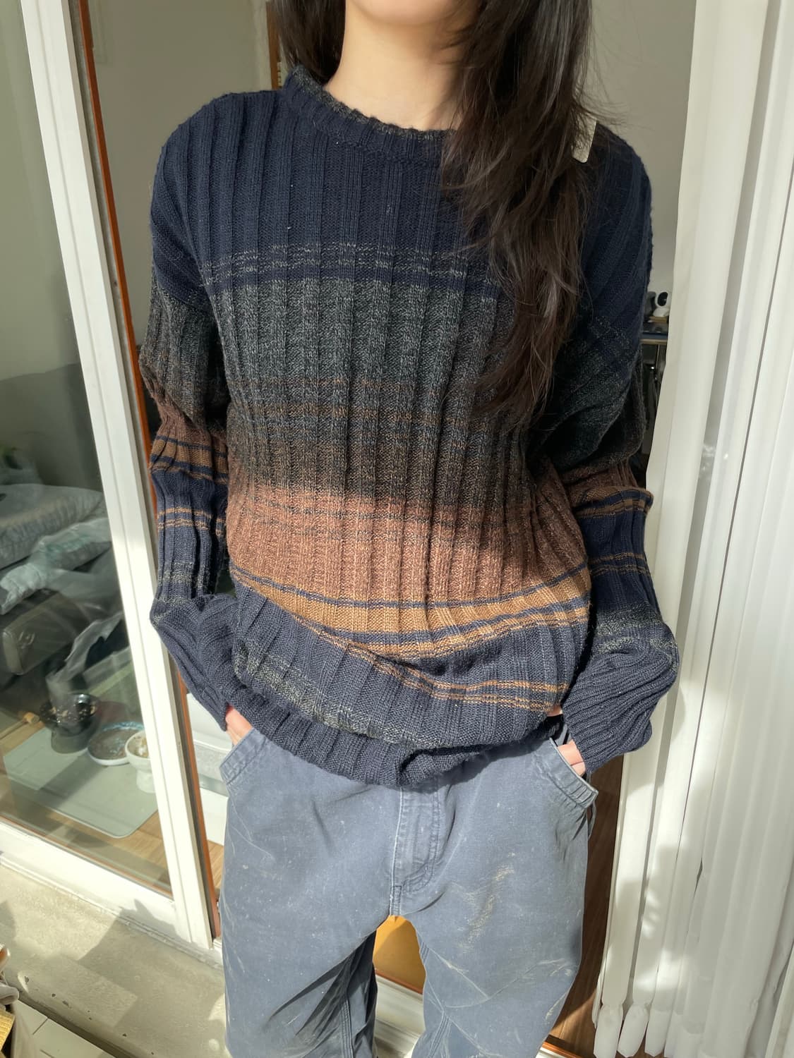 80’s Pleated Italian 100% Cashmere Knit 상품이미지1