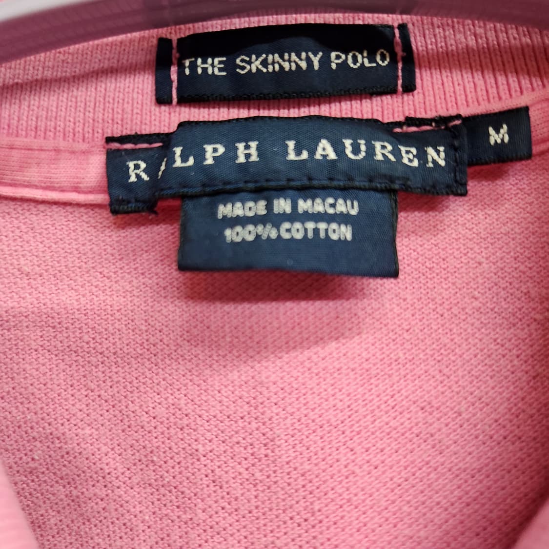 폴로랄프로렌 로고 스키니 반팔카라 M(S) 상품이미지5